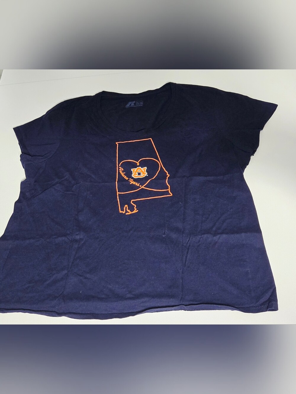 Russell Athletic Auburn Tigers Women’s 3XL 22W-24W Navy Graphic T-Shirt